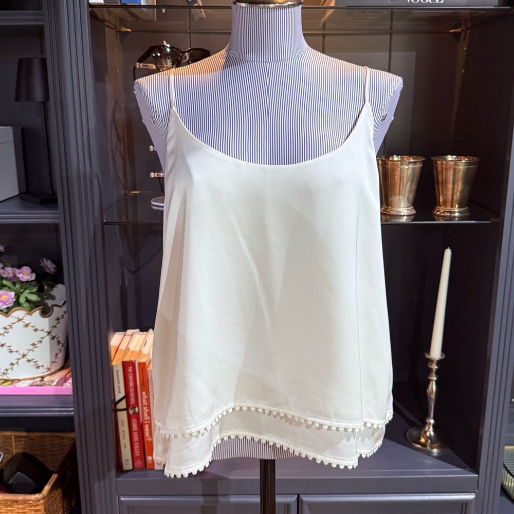 Ann Taylor Bobbie Trim Layered Cami – Size M